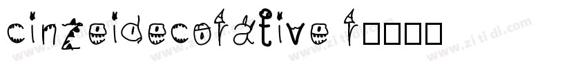 cinzeidecorative r字体转换